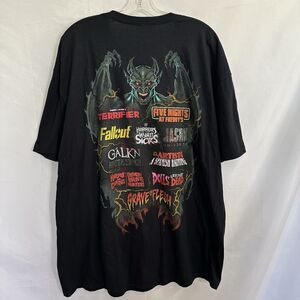 NEW Universal 2025 Halloween Horror Nights HHN House T-Shirt FNAF Terrifier 2XL